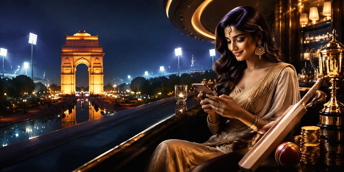 India Gate lit up with cricket betting theme in Delhi